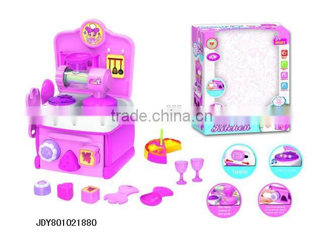 Pretend Play Toy Cookware Plastic Kitchen Tableware Toys Educational Play set