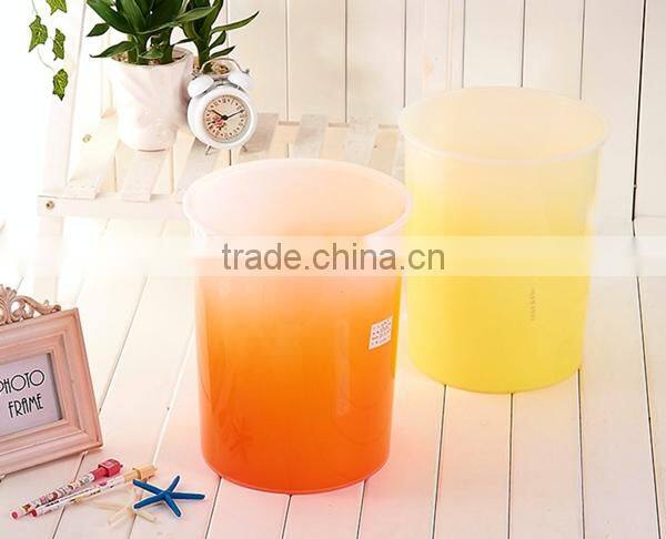 gradient ramp color trash can without lid ,2016 most popular garbage can