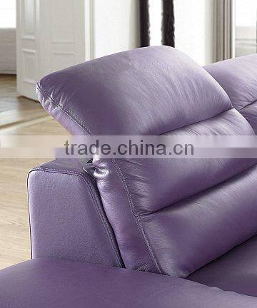 2016 Modern Design Top Grain Leather Sectional Sofa Furniture 8072
