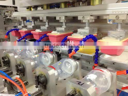 6 color plastic baby feeding bottle pad printing machine