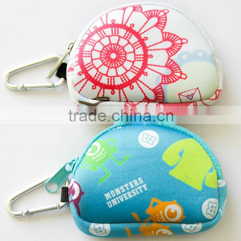 High quality neoprene money bag,beautiful elastic and durable coin bag/sleeve