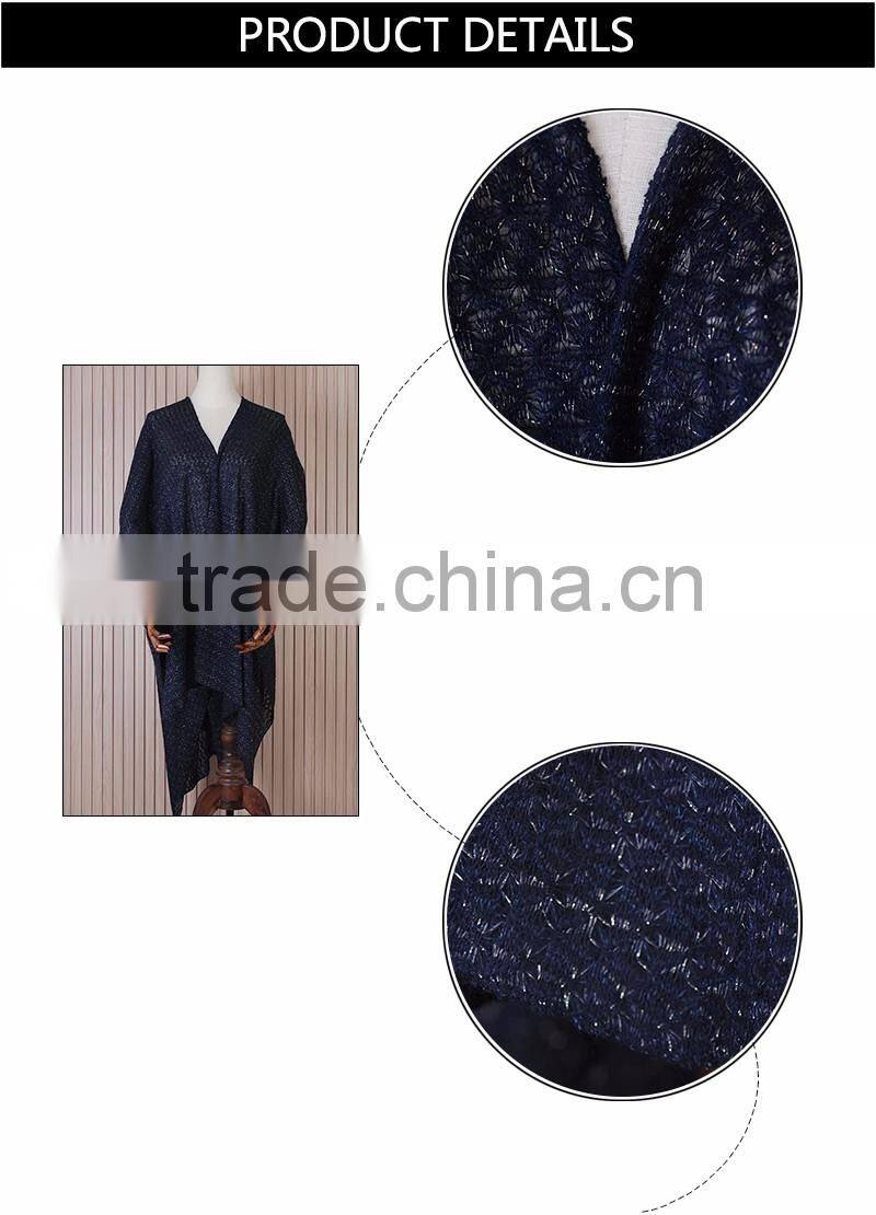 Good quality dark black shawl for evening dress