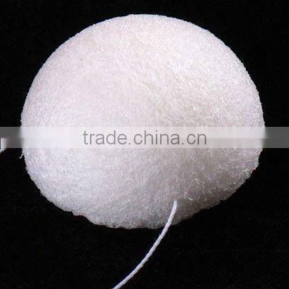 2012 most-popular nature konjac facial sponge, round konjac facial sponge