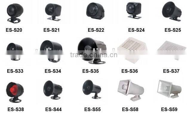 dealership Electronic auto siren horn alarm system emergency buzzer alarm speaker personal alarm