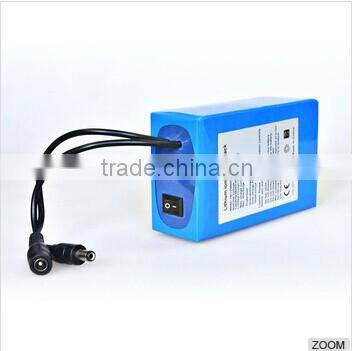 12V dc lithium ion cylinder battery pack router 6.8A/10A/20A/30Ah for LED strip/panel&Camera/IP Camera