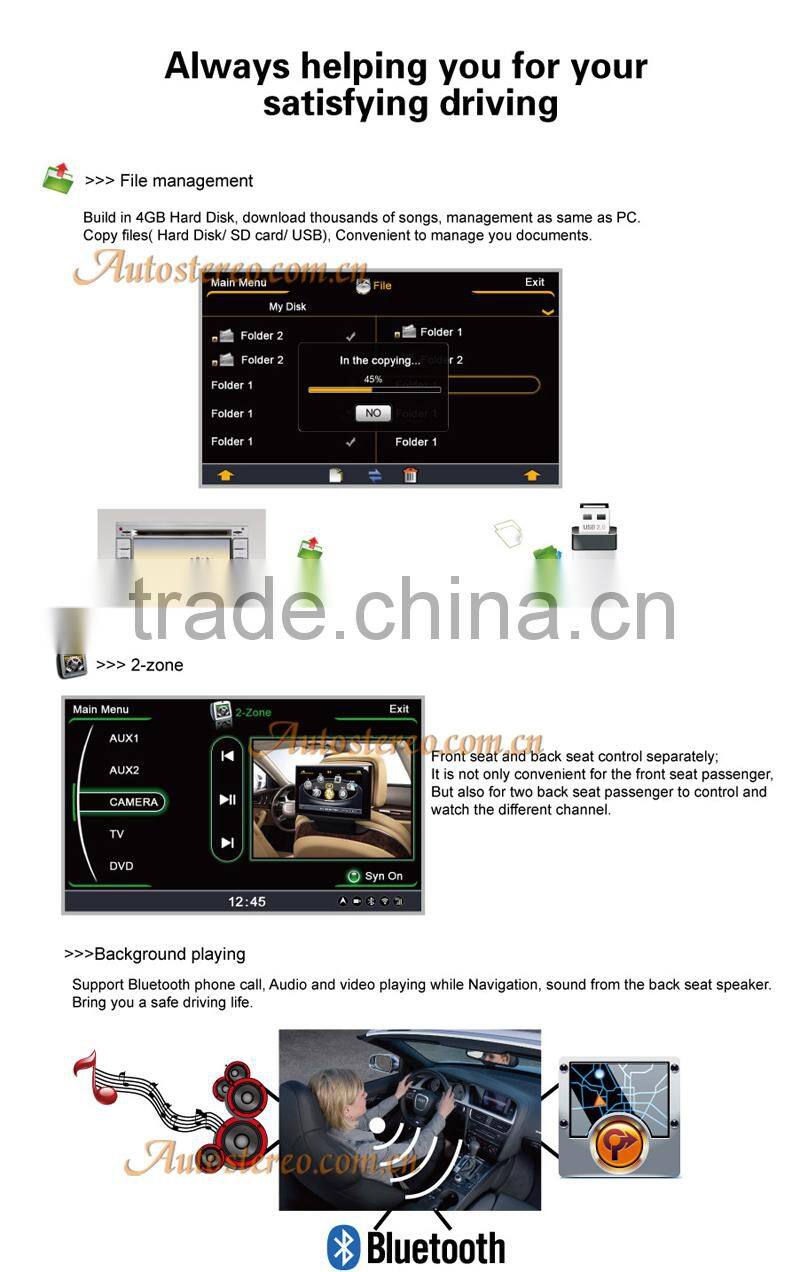 7 inch Car Stereo GPS Navigation car DVD player Headunit car stereo sat nav for Hyundai Elantra Avante