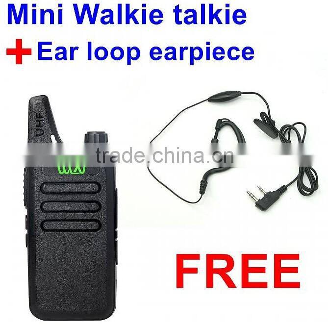 Mini transceiver,400-470 MHz Mini Transceiver communicator FREE earpiece