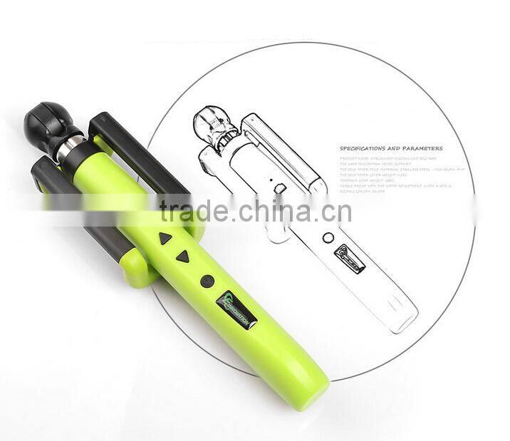 New Arrival Self-Protrait Monopod Extendable Wireless Bluetooth Selfie Stick For iOS iPhone & Android Smartphone