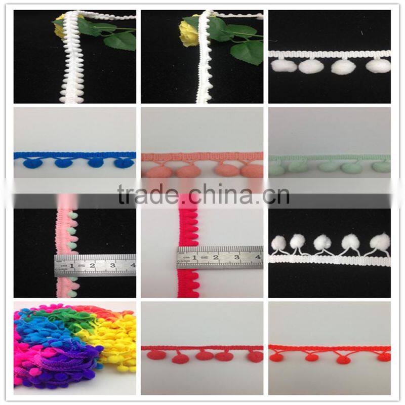 scarf baby trim toddler bobble sewing craft mini pom pom lace pon pon trims