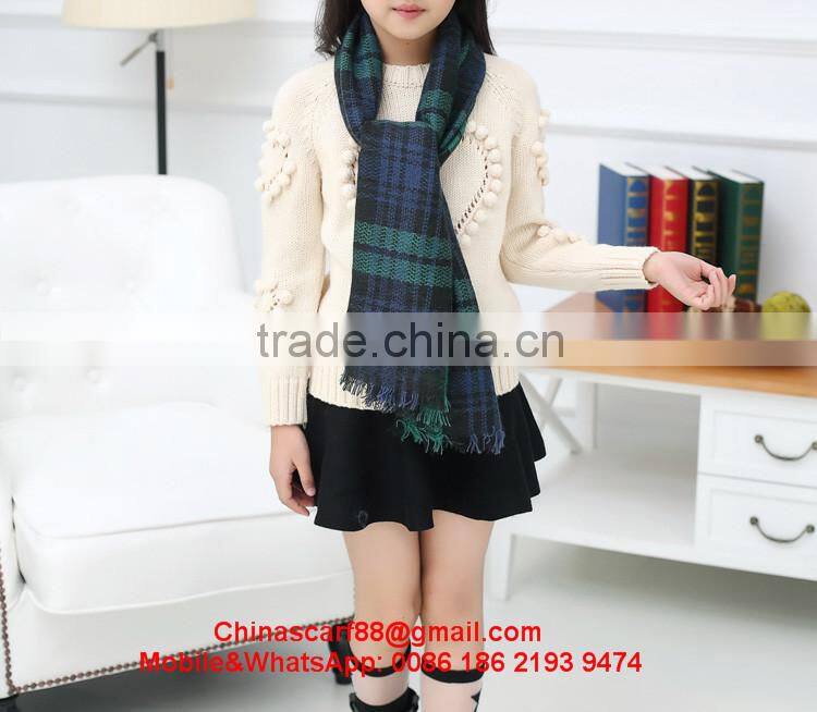 Long cashmere scarf for kids