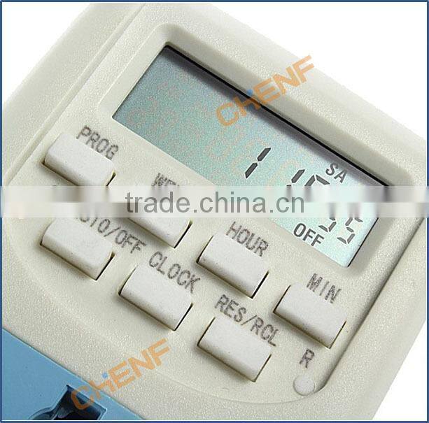 Cheaper 220V/10A UK Plug 7 days weekly Programmable Mechanical Timer Socket Outlet Switch