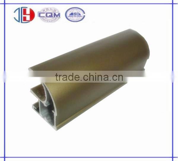 Oval aluminum profile for sliding wardrobe