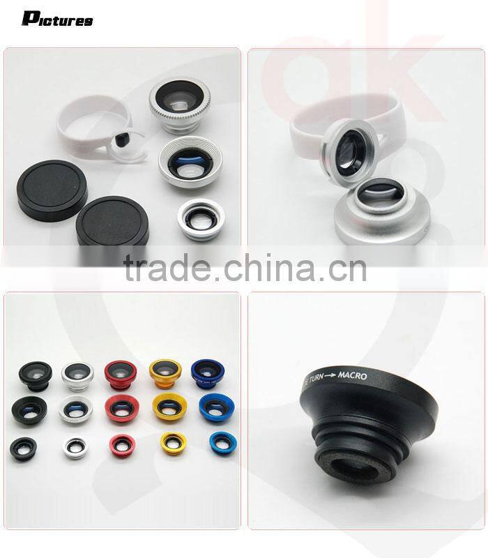 Clip 3 in 1 camera lens cover for mobile phone