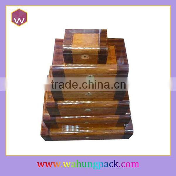 Black wooden perfume packing box (WH-0369)