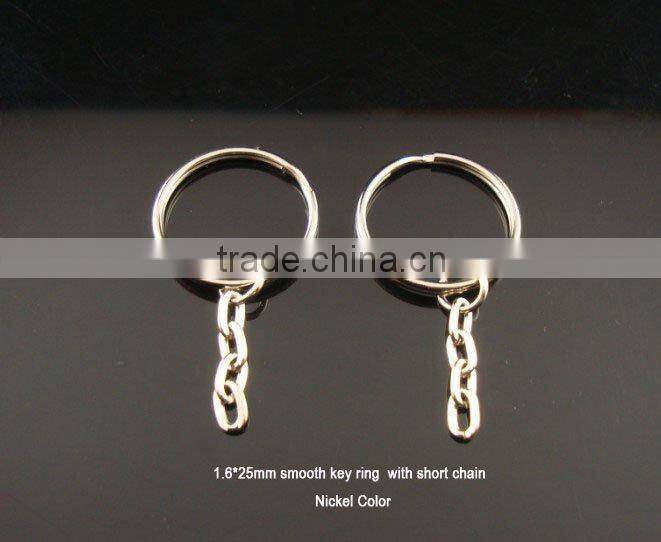 elegant design nickel color heart shape key ring