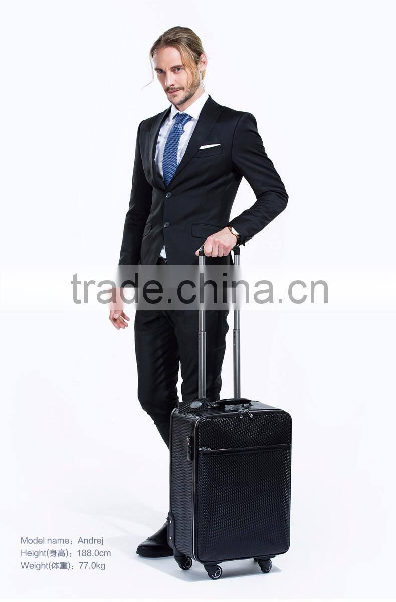 Packaging & Shipping Leather Luggage Bag Carry -on PU Leather Bag Trolley With TSA Lock