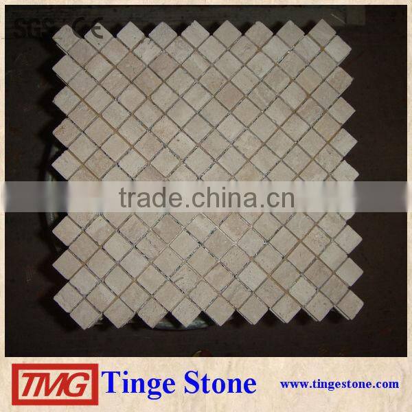 Beige Marble Stone mosaic For Hotel Use