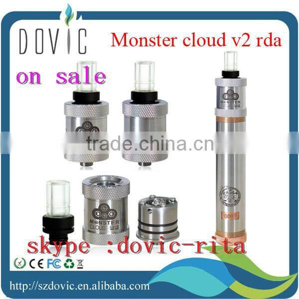 Paypal acceptable !!! high quality e cig atomizer rba monster atomizer wholesale