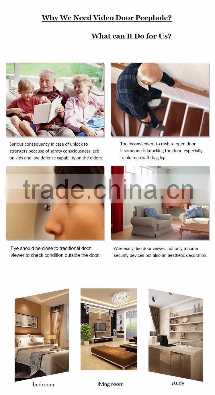 Home Security Remote Unlock 2.4GHz Video Wireless Digital Door Viewer