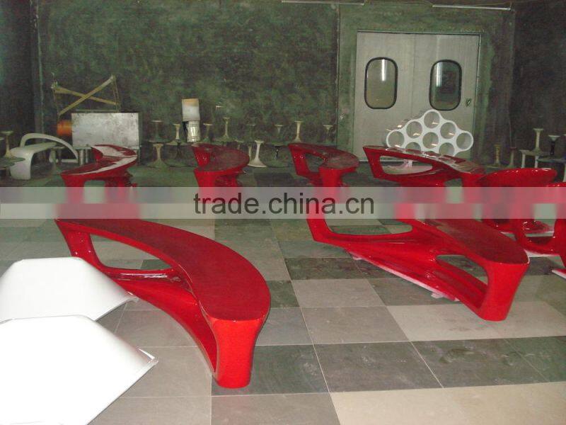 Patio Benche modern design outdoor fiberglass furniture for sale fiberglass long benches