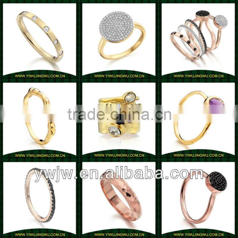 18k gold diamond ring design for women(JW-G10528)