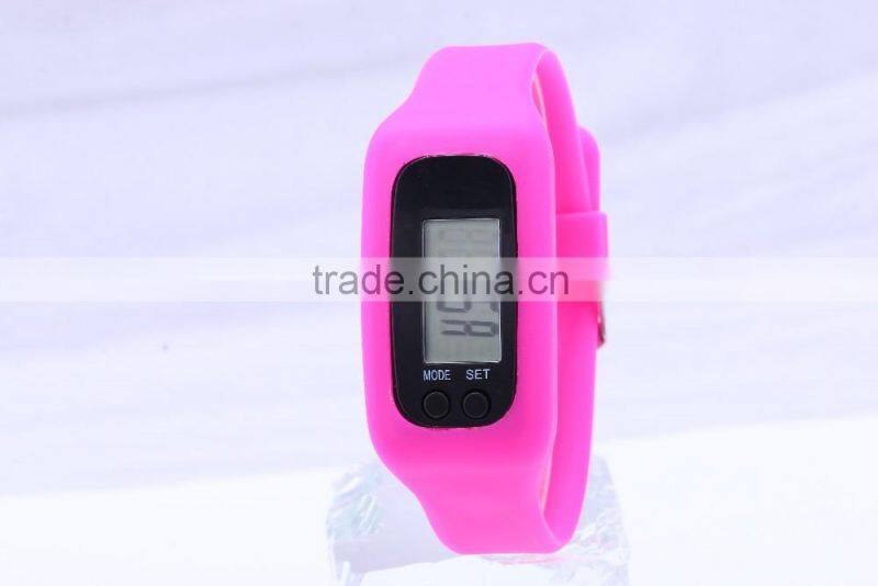 Wholesale Pedometer digital watch analog face and digital led watch booking wrist watch at low price