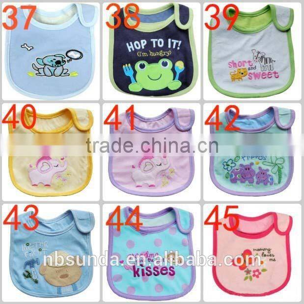 Hot sale customizable cotton baby bibs wholesale