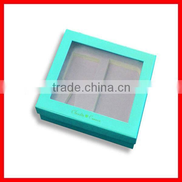 Paper Custom Cardboard Gift Box With Window Lid