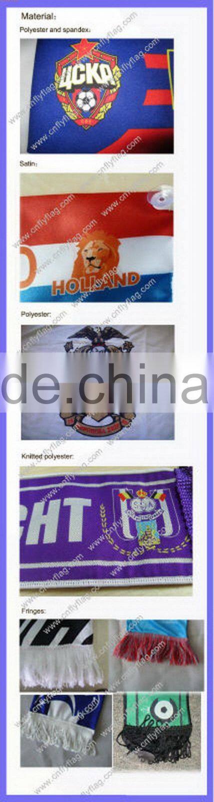 Top grade hot selling 2015 knitted mini fans scarf