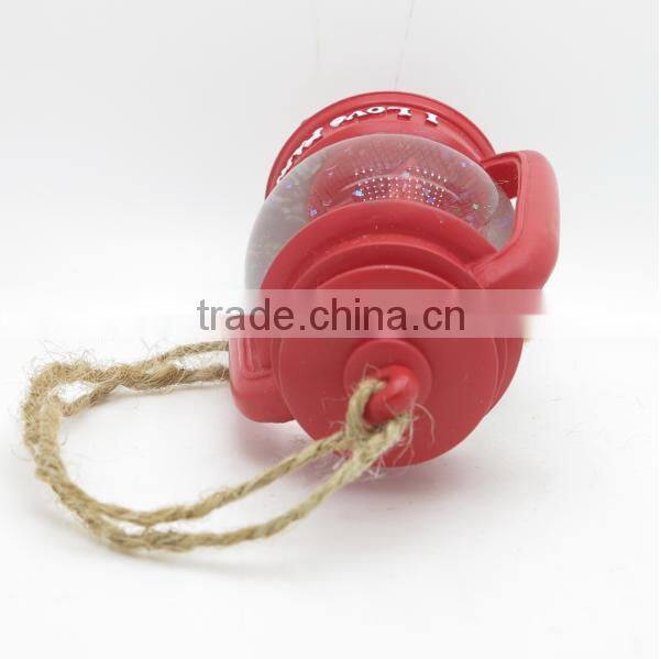 2015 fresh design led latern snow globe for wedding gifts Eiffel Tower love story theme