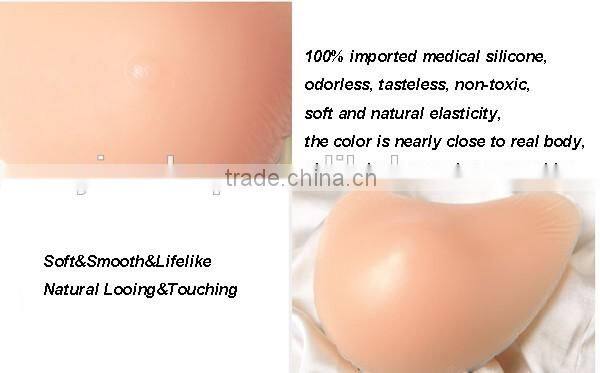 longer tail best quality soft nutural lifelike fake silicone breasts for mastectomy women prosthesis boobs silica implants new