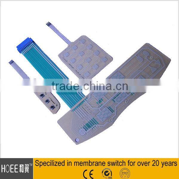 China custom flex and thin FPC or silver & carbon printing circuit on PI or PET
