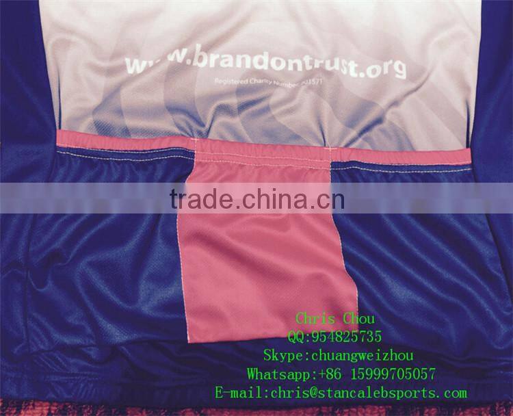 Stan Caleb China hot selling custom made women cheap cycling team wear bib shorts