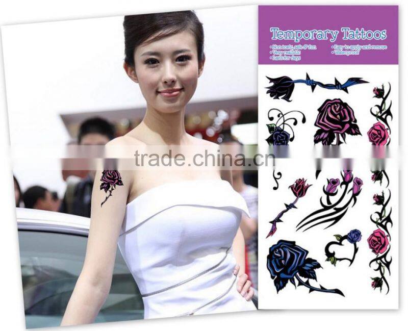 2015 new colorful princess body tattoo sticker