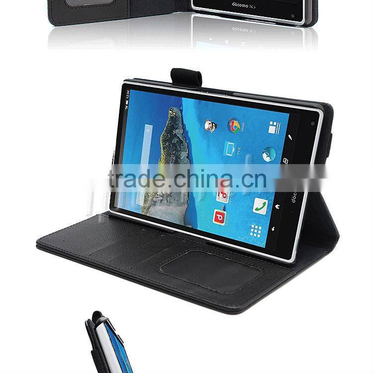 7 inch tablet leather case for Sharp AQUOS Pad SH-06F PU accessories cover