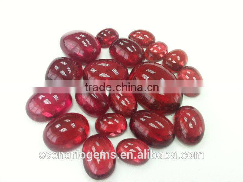 #AEZZ Natural Multi-Shape Cabs Loose Gemstone Rubellite Cabochon