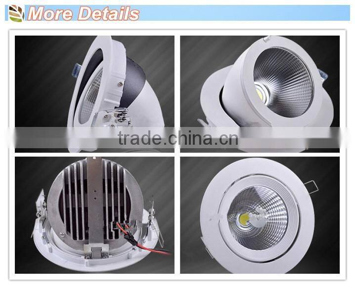 2016 25W dimmable LED cob downlight 25 watts with high lumen cob down light