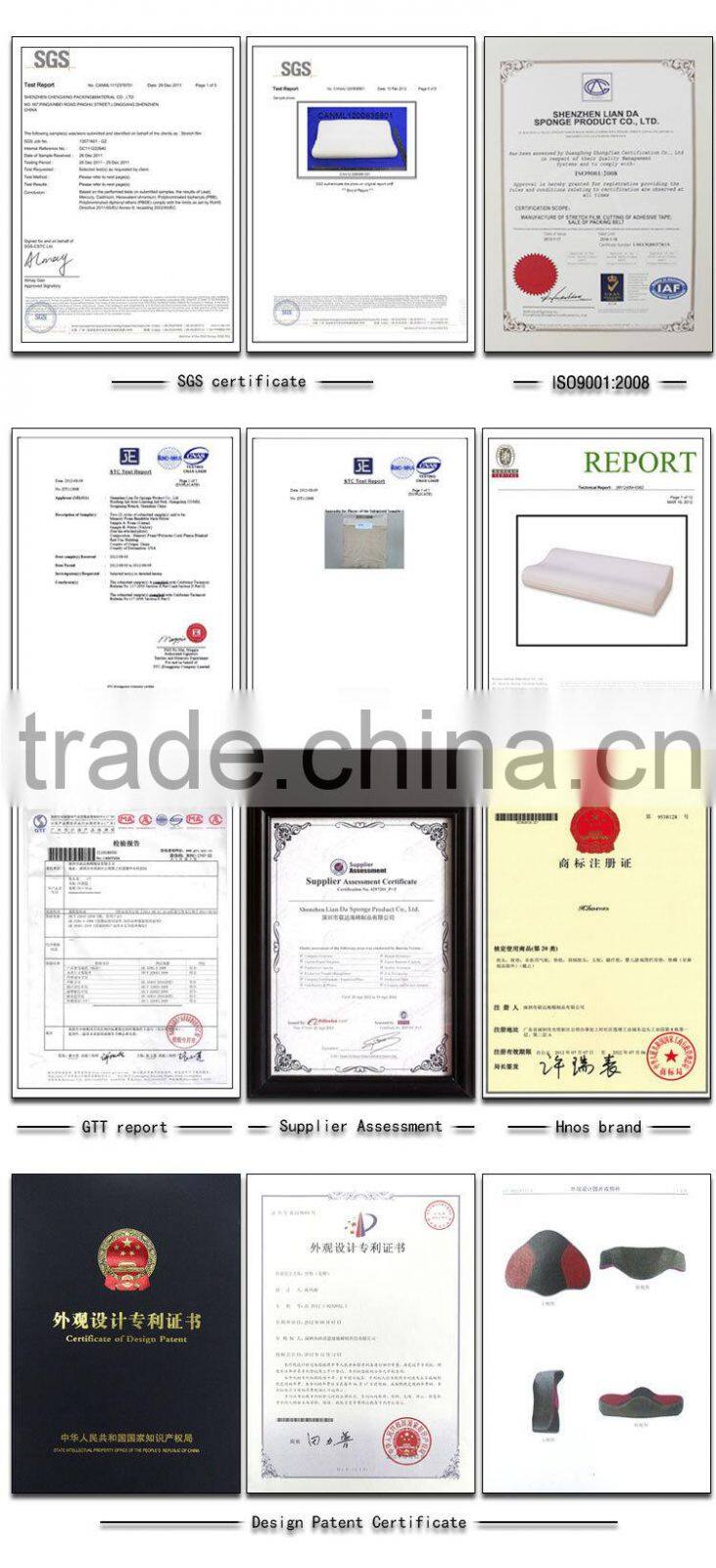 Memory Foam Pillow with Cooling Gel - #1 Most Comfortable Pillow on Alibaba With a Washable Pillow Case Firm Pillow