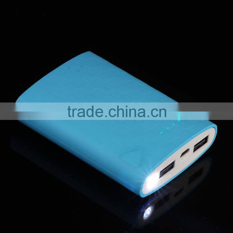hot sale in america market oem plastic dual USB definition power bank for xiaomi