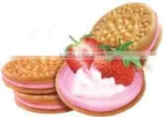 2016 multi-function single-row double-color cream/jam biscuit sandwiching machine