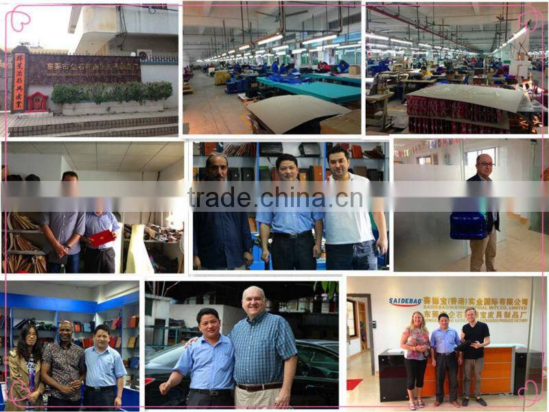 2014 A4 A5 plastic leather folder portfolio with zipper closure