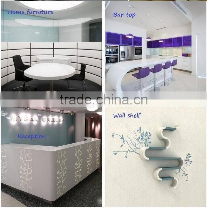 Reliable Stone Manufacturer Pure Acrylic Solid Surface Sheets for decoration