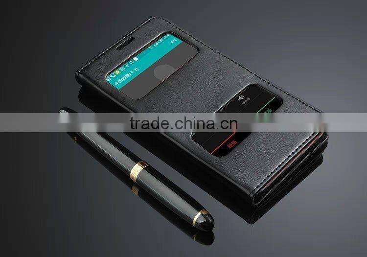 new china products for sale Stand Design Double View Window Leather wallet case cover for htc desire 820 factory price