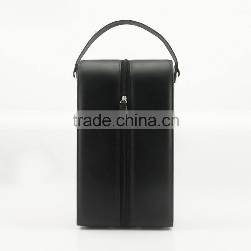 Wholesale Portable Leather Wine Carrier for One Bottle