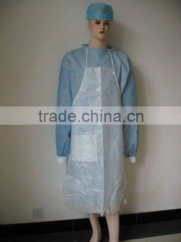 disposable PP/SMS/PVC/Nylon medical use apron