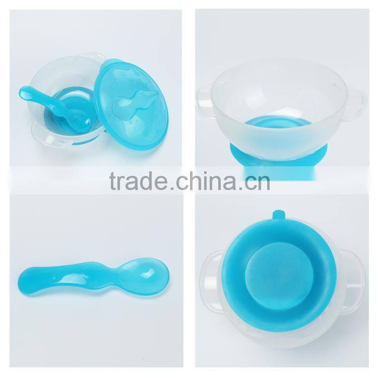 High quality BPA free pp plastic baby training bowl with sucker