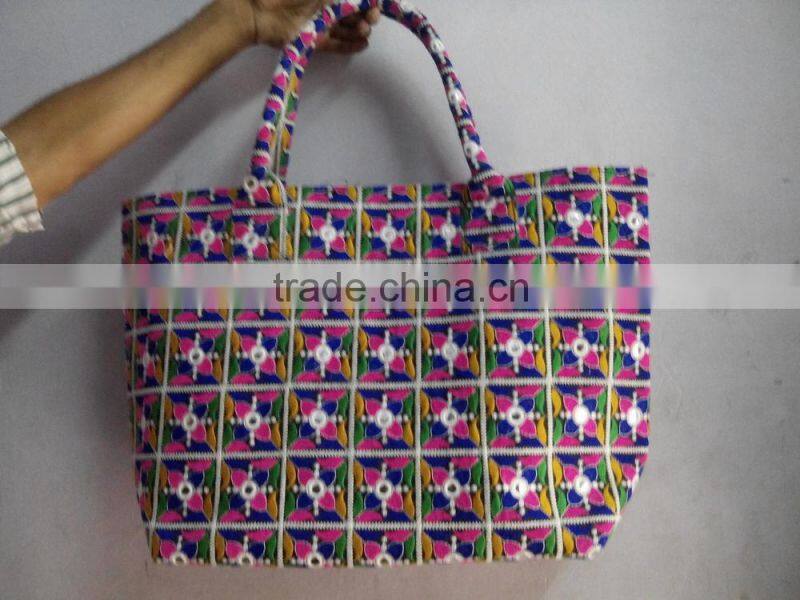 VINTAGE BANJARA BAG TRIBAL EMBROIDERY ETHNIC GYPSY HANDMADE SHOULDER BAG/India traditional Embroidery shopping Vintage Bag