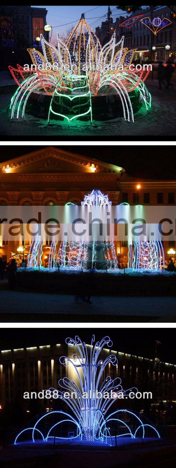 outdoor waterproof IP54 Giant big large decoration motif light