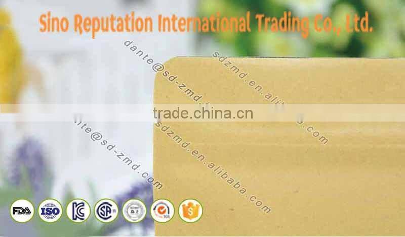 High quality custom printed stand up brown kraft food packaging paper bags with window