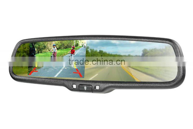 4.3 Inch Car Rear View Mirror Monitor with Bluetooth Handsfree for any Car Model